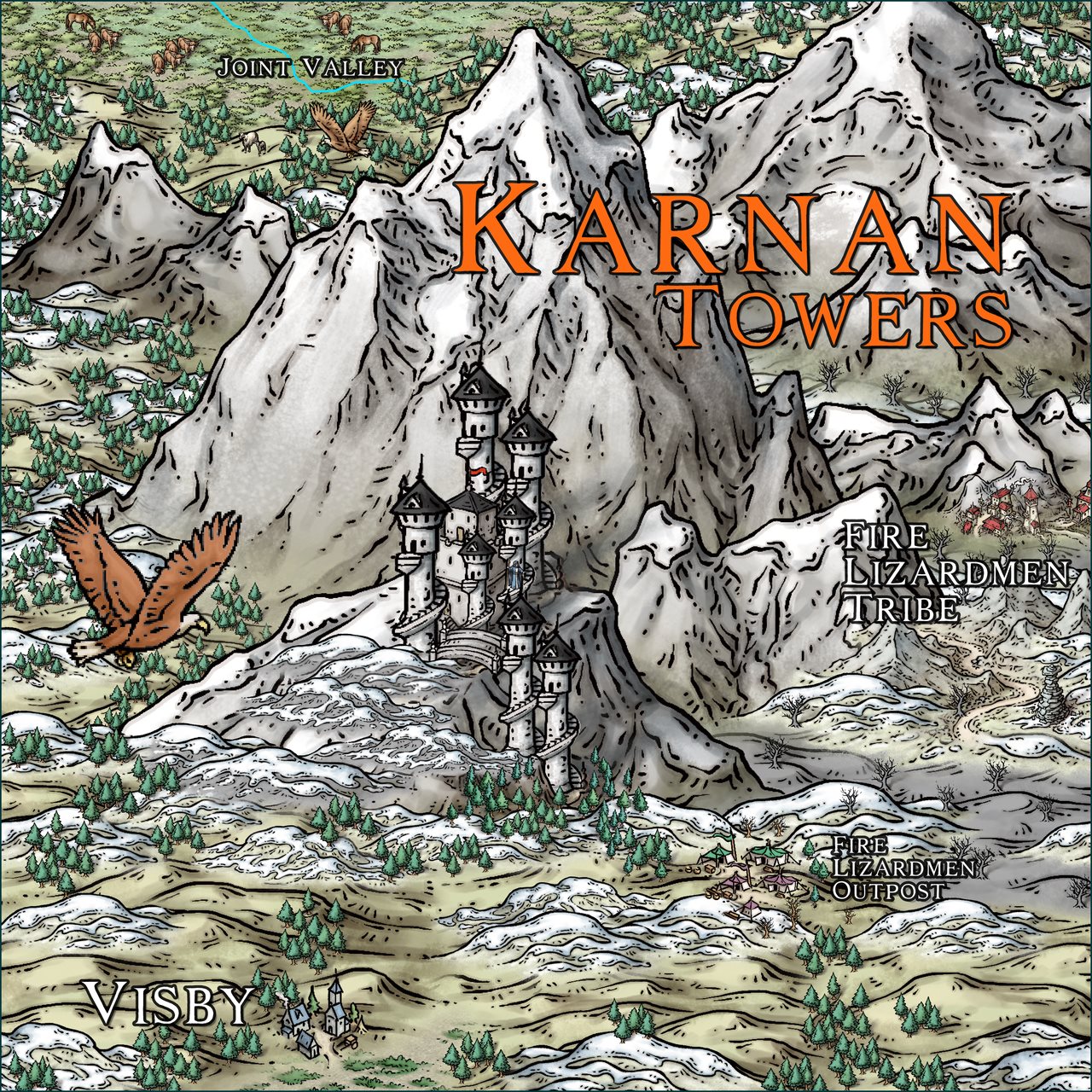Nibirum Map: karnan towers by Ricko Hasche